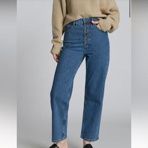 Everlane new with tags way high jeans button fly Cali blue 26